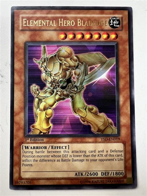 Yugioh Elemental Hero Bladedge Ultra Rare Ysd En019 1st Edition