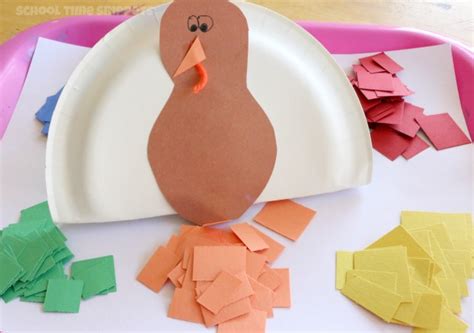 Cute Paper Plate Turkey Craft School Time Snippets