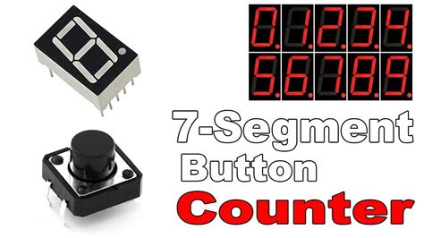 Segment Display Counter With Push Button Arduino Tutorial Youtube