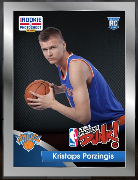 Kristaps Porzingis (Rookie) New York Knicks Rookie Photo 