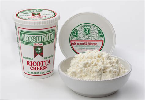 Ricotta Cheese Whole Milk Impastata Wholesale