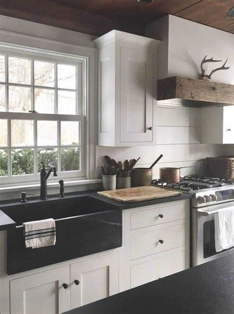 This will contrast well with the wood you'll have around. 27 Great Farmhouse Kitchen Sink Ideas