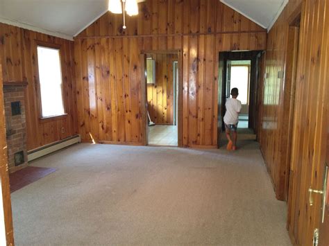 Before We Purchased Our Little Home By The Bay All Dark Knotty Pine