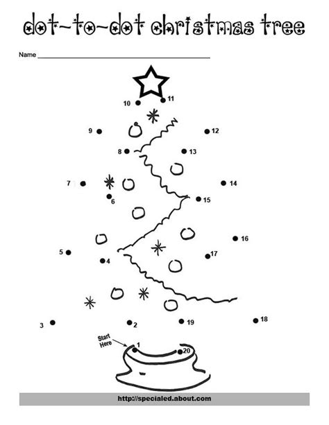 Connect The Dots Christmas Printables