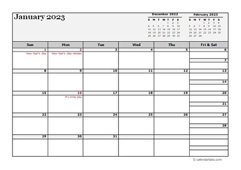 Free Printable Monthly Planner 2023
