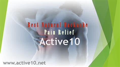 Best Natural Backache Pain Relief By Active10 Issuu