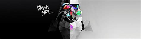 45 dual display wallpapers download at wallpaperbro. HD wallpaper: abstract, Dark side, darth vader, digital ...