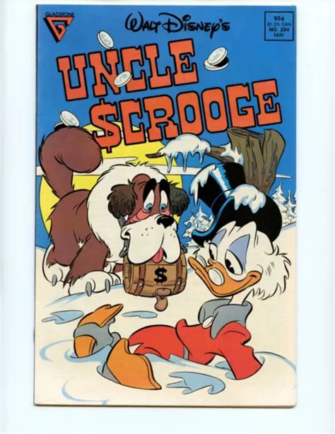 Walt Disneys Uncle Scrooge 234 Comic Book 1989 Fnvf Gladstone Comics