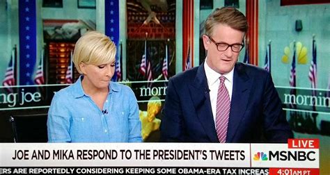 Morning Joe Hosts Mika Brzezinski And Joe Scarborough Respond To Donald Trumps Sexist Facelift