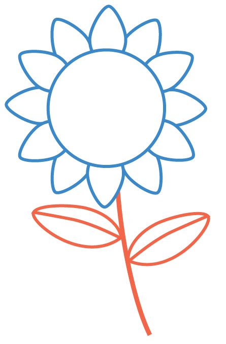 Sunflower Leaf Template Clipart Best