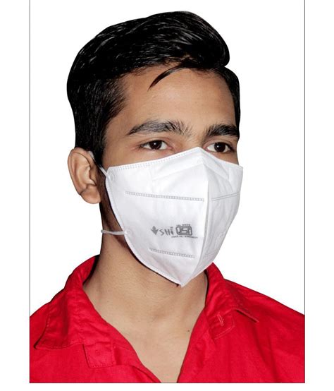 shi  adjustable head loop face mask   layer filtration pack