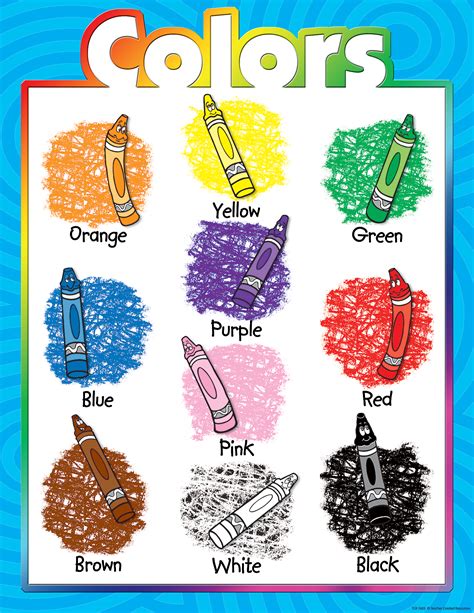 Colors Chart Tcr7685 Teacher Created Resources