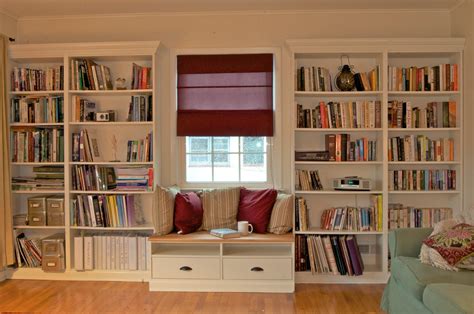 Built In Bookshelves With Window Seat For Under 350 Ikea Hackers