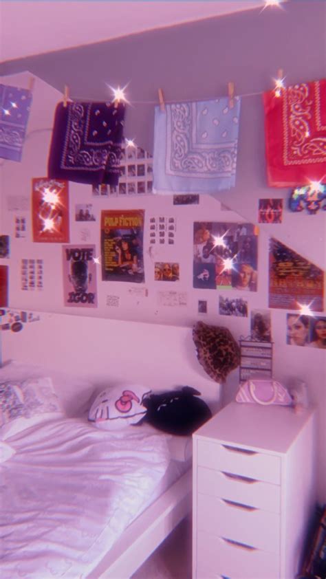 Aesthetic Room🍄 2000s Room College Bedroom Decor Dorm Room Inspiration