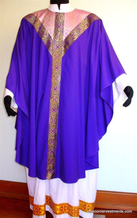 Royal Blue Chasuble And Stole Episcopalian And Anglican Priests