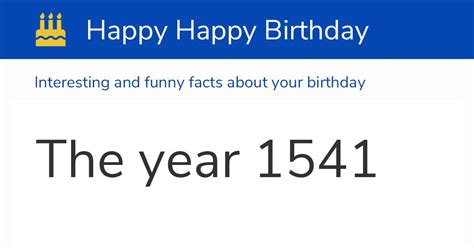 The Year 1541 Calendar History And Birthdays