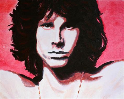 Jim Morrison Of The Doors Painting By Bob Baker