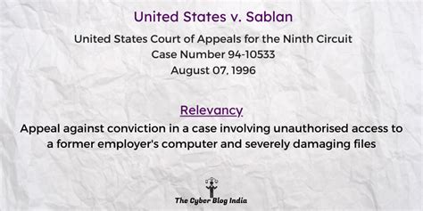 United States V Sablan The Cyber Blog India