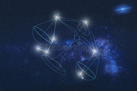 Constellation De Balance Dans Lespace Illustration Stock Illustration Du Galactique Fond