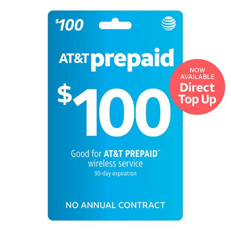 Atandt Prepaid 100 Direct Top Up