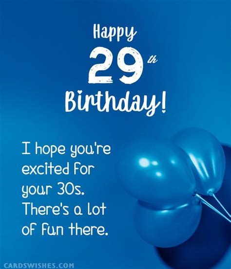 29th Birthday Wishes