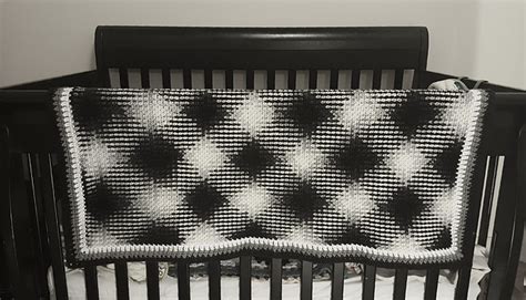 Ravelry Rockinlolas Rockinlola Planned Pooling Baby Blanket Zebra