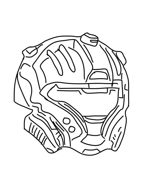 Halo Helmet Coloring Pages at GetColorings.com | Free printable