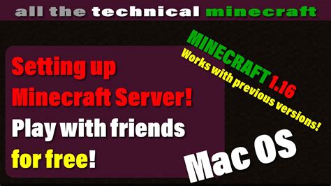 How To Set Up Minecraft Server On Mac Os And Share It With Friends Youtube