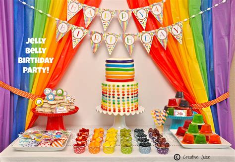Rainbow Jelly Bean Birthday Party Ideas Party Ideas Party