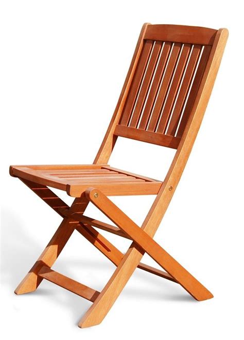This bistro set is a wonderful piece for sunrooms. Set of 2 Bistro Folding Outdoor Wood Chair [V04-FS-VIF ...