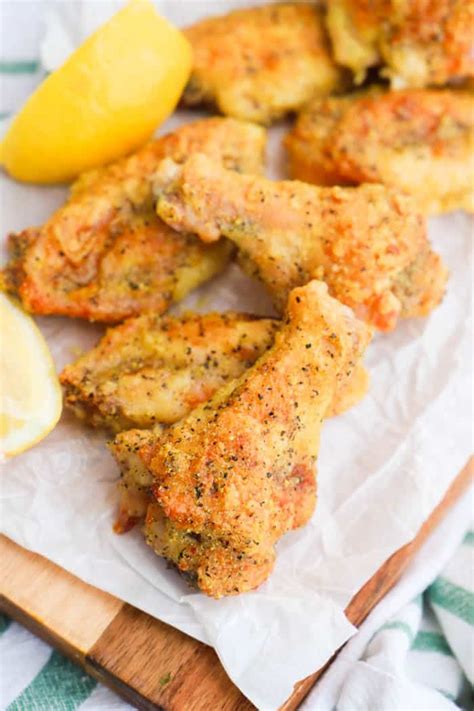 Made them for super bowl. Crispy Baked Lemon Pepper Wings | Stuffed peppers, Lemon ...