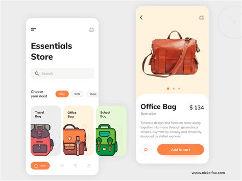Essentials Store App By Keshav Dev For Nickelfox Uiux Design On Dribbble