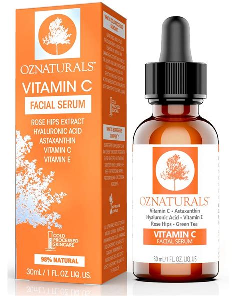 Vitamin c helps prevent damage to cells, thus facilitating the production of elastin and collagen. OZNaturals Vitamin C Serum For Face with Hyaluronic Acid ...