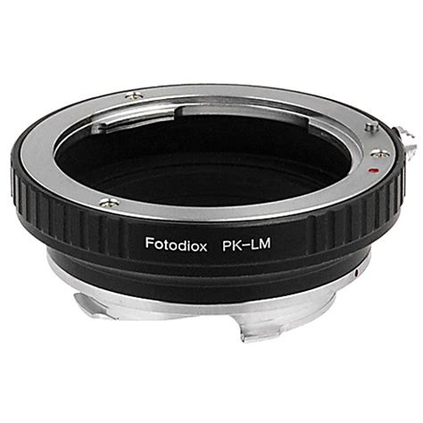 fotodiox pentax k pro lens adapter for leica m mount cameras