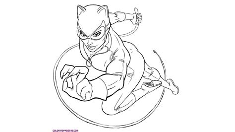 Dibujo Para Colorear De Catwoman 46643