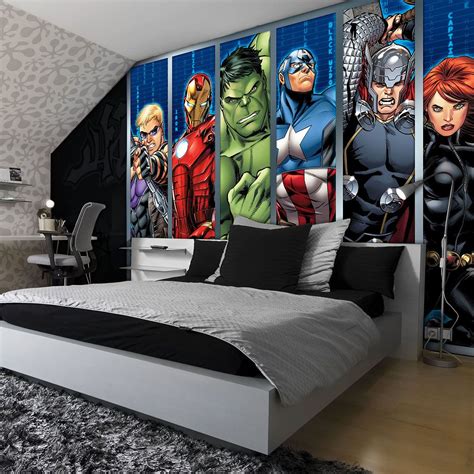 Disney Avengers Boys Bedroom PHOTO WALLPAPER WALL MURAL ROOM DECOR