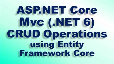 Crud Operation In Asp Net Mvc Without Using Entity Framework Webframes Org