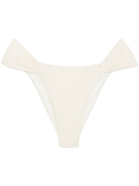 Anine Bing Naya Honeycomb Effect Bikini Bottoms Farfetch