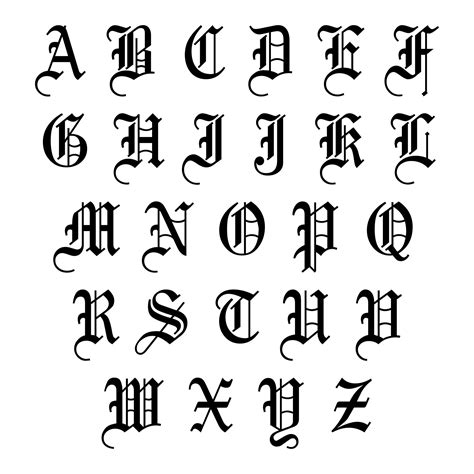 10 Best Printable Old English Alphabet A Z