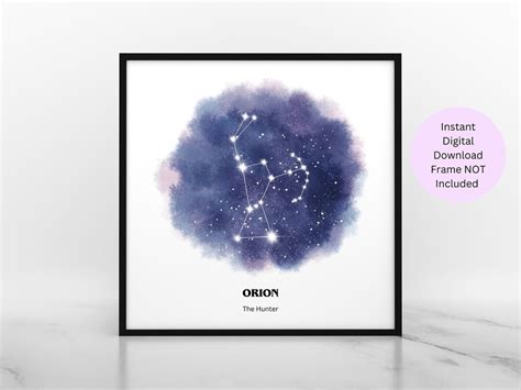 Orion Constellation Astrology Print Horoscope Wall Art Science Ts