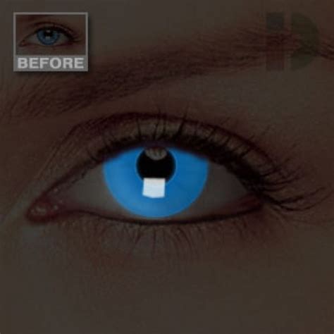 Id Lenses Blue Glow In The Dark Contacts Halloween Contact Lenses