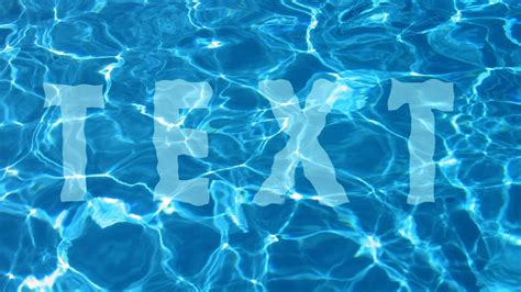 How To Make Water Text Effect In Photoshop Design Talk
