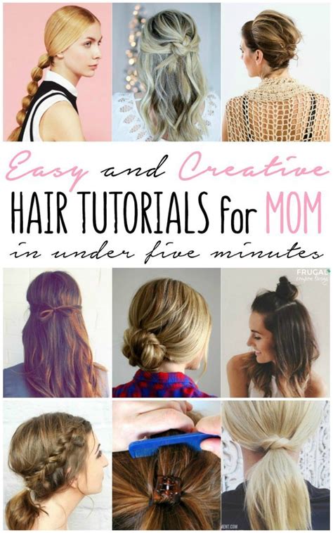 Easy Mom Hair Styles Easy Hairstyles Mom Hairstyles Hair Styles