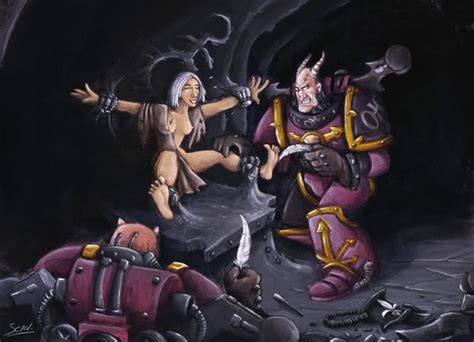 Rule 34 Breasts Chaos Warhammer Chaos Marine Female Sister Of