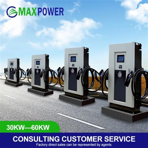 Maxpower Commercial Ocpp Payment System Ocpp1 6j EV Charger 30 To 60kw EV Charging Stations EV