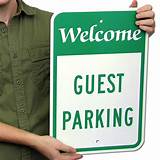 Pictures of Guest Parking Signs