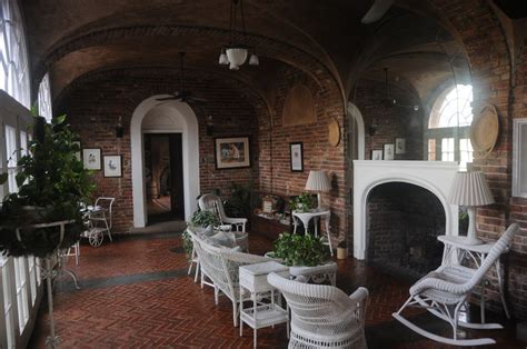 Plantation houses originated in the antebellum south, most notably in the coastal imposing columns support the front porches, or verandas, providing shade for the interior. Boone Hall Plantation 2013 - Plantation House Interior