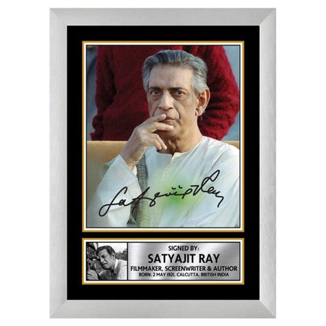 Satyajit Ray M273 Authors Autographed Poster Print Photo Signature