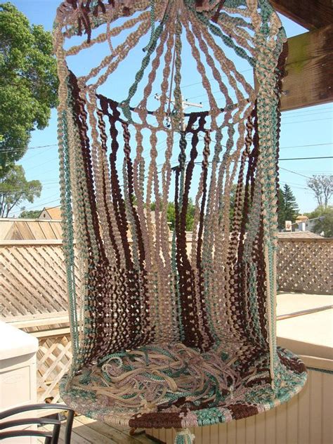 Pattern Only Hanging Macrame Chair Pattern You Make It Your Own