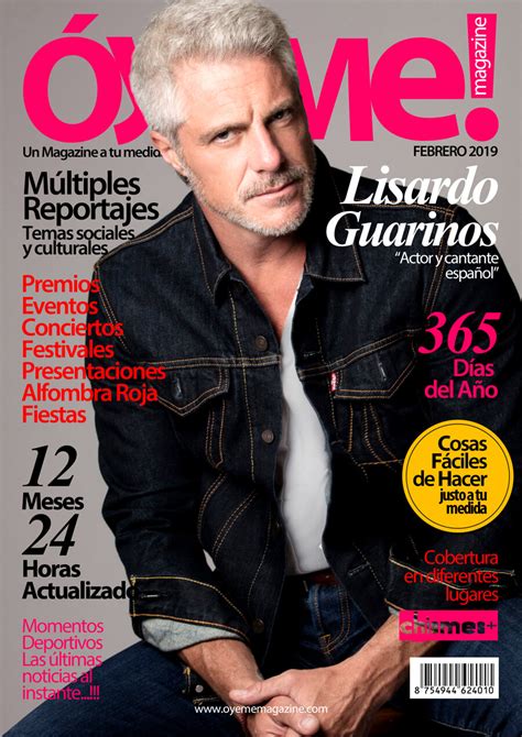 Lisardo Guarinos Portada Óyeme Magazine Oyeme Magazine